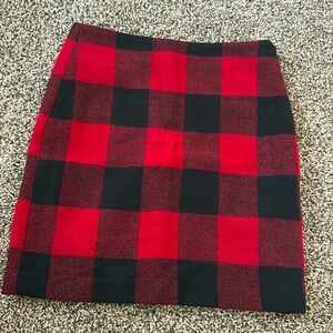 Boston Proper Plaid Skirt